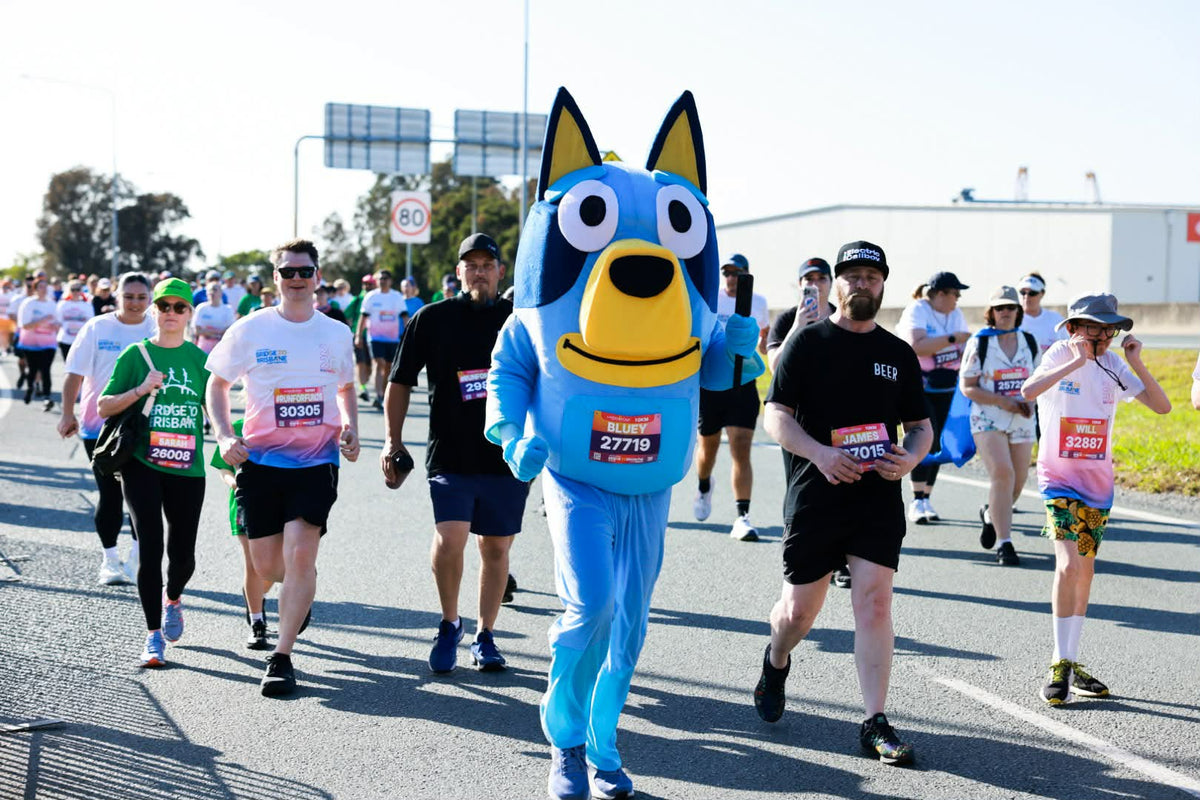 Sean representing Sargeantson Athletes at Bridge to Brisbane 2026
